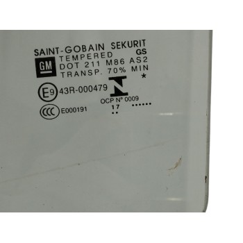 Recambio de luna trasera izquierda para opel mokka / mokka x (j13) 1.4 (_76) referencia OEM IAM   