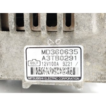 Recambio de alternador para mitsubishi space star (dg0) 1.8 gdi cat referencia OEM IAM MD360635 100A A3TB0291