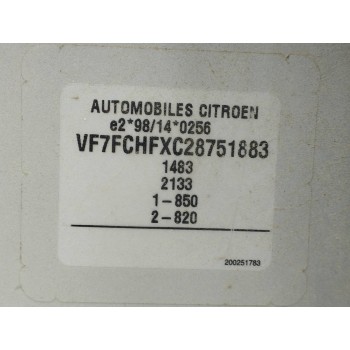 Recambio de carroceria corte para citroën c3 1.1 referencia OEM IAM   