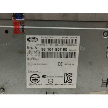 Recambio de sistema audio / radio cd para citroën c4 picasso 1.6 blue-hdi fap referencia OEM IAM 9810485780  