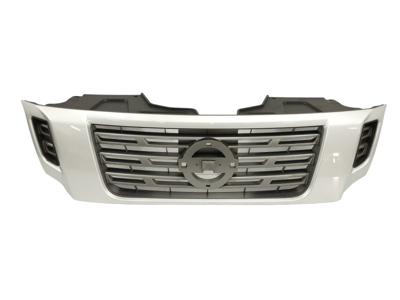 Recambio de rejilla delantera para nissan np300 pick-up (d23) referencia OEM IAM 623104KJ1C PLATA 