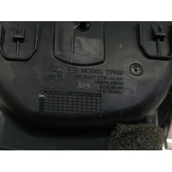 Recambio de rejilla aireadora para kia rio iv (yb, sc, fb) 1.0 t-gdi 100 referencia OEM IAM H897420000 CENTRAL DERECHA 