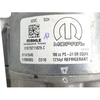Recambio de compresor aire acondicionado para fiat tipo ii (356) sedan 1.4 referencia OEM IAM 51986965 ENCHUFE DAÑADO 01141545