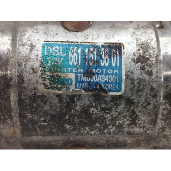 Recambio de motor arranque para ssangyong actyon 2.0 td cat referencia OEM IAM 6611513801 TM000A34001 