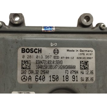 Recambio de centralita motor uce para mercedes-benz clase b (w245) 2.0 cdi cat referencia OEM IAM A6401501891 0281013967 