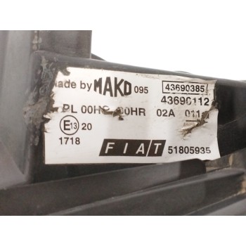 Recambio de faro izquierdo para fiat doblo cargo (223) 1.9 jtd cat referencia OEM IAM 51805935 43690385 
