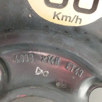 Recambio de neumatico repuesto para fiat panda (169) básico 4x4 referencia OEM IAM 46531876 4,00BX14H ET43 4H 4X100