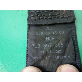 Recambio de cinturon seguridad trasero izquierdo para volkswagen touareg (7la) tdi r5 referencia OEM IAM 7L0857805A  