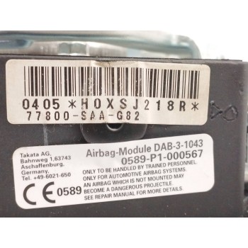 Recambio de airbag delantero izquierdo para honda jazz (gd1/5) 1.4 dsi cat referencia OEM IAM 77800SAAG82 0589P1000567 