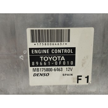 Recambio de centralita motor uce para toyota corolla verso (r1) 2.0 turbodiesel cat referencia OEM IAM 896610F010 MB1758006463 