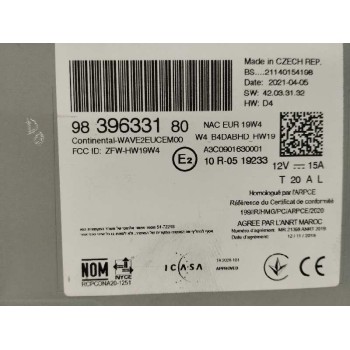 Recambio de sistema navegacion gps para opel mokka 1.2 (76) referencia OEM IAM 9839633180  