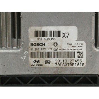 Recambio de centralita motor uce para kia magentis 2.0 crdi referencia OEM IAM 3911327455 0281012774 