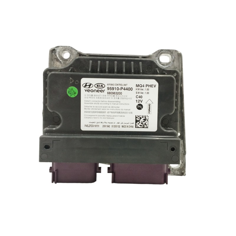 Recambio de centralita airbag para kia sorento iv (mq4, mq4a) 1.6 t-gdi hybrid awd referencia OEM IAM 95910P4400 680963200 