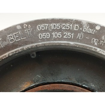 Recambio de polea cigueñal para volkswagen touareg (7la) 3.0 v6 tdi dpf referencia OEM IAM 057105251D 059105251AD 