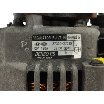 Recambio de alternador para kia sportage 2.0 crdi referencia OEM IAM 3730027030 120A 
