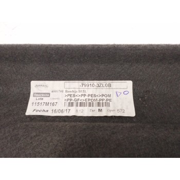 Recambio de bandeja trasera para nissan pulsar hatchback (c13) 1.5 dci referencia OEM IAM 799103ZL0B  