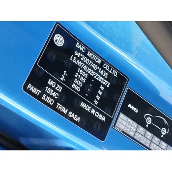 Recambio de carroceria corte para mg zs zs suv (azs1) 1.5 vti referencia OEM IAM   