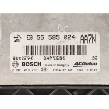 Recambio de centralita motor uce para opel insignia berlina 2.0 cdti cat referencia OEM IAM 55585024 0281018769 