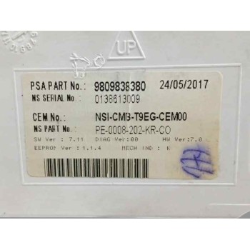 Recambio de cuadro instrumentos para peugeot 308 ii (lb_, lp_, lw_, lh_, l3_) 1.6 hdi 100 referencia OEM IAM 9809838380  