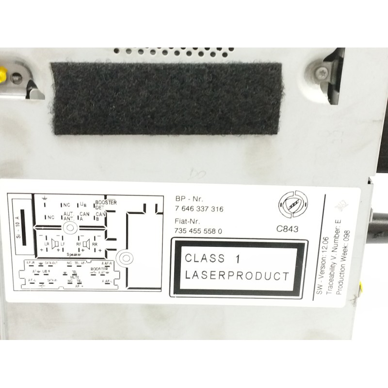 SISTEMA AUDIO / RADIO CD 7646337316