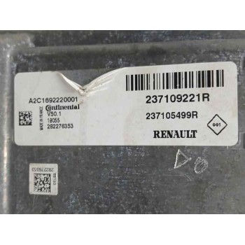 Recambio de centralita motor uce para renault clio iv 0.9 referencia OEM IAM 237109221R A2C1692220001 237105499R