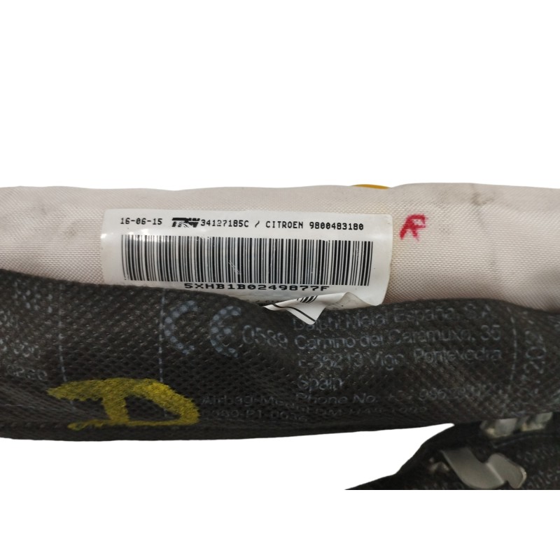 AIRBAG CORTINA DELANTERO DERECHO