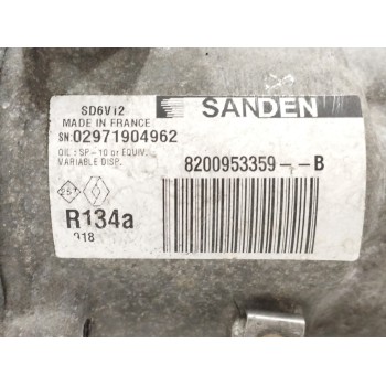 Recambio de compresor aire acondicionado para renault kangoo 1.5 dci diesel fap referencia OEM IAM 8200953359 R134A 