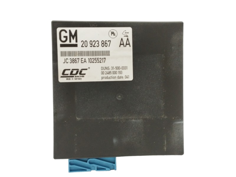 Recambio de modulo electronico para opel insignia berlina 2.0 16v cdti referencia OEM IAM 20923867 315000331 002485000193 Recambio de modulo electronico para opel insignia berlina 2.0 16v cdti referencia OEM IAM 20923867 315000331 002485000193