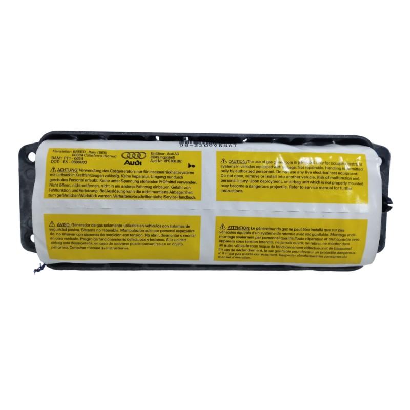 Recambio de airbag delantero derecho para audi a3 (8p1) 1.9 tdi referencia OEM IAM 8P0880202  