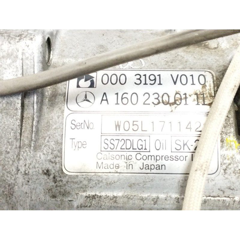 COMPRESOR AIRE ACONDICIONADO A1602300111