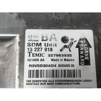Recambio de centralita airbag para opel astra gtc 1.9 cdti referencia OEM IAM 13227918 327963935 