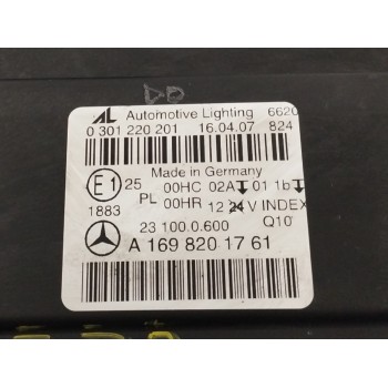 Recambio de faro izquierdo para mercedes-benz clase b (w245) 2.0 cdi cat referencia OEM IAM A1698201761 PARA PULIR 0301220201