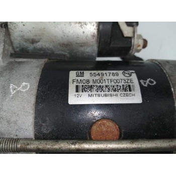 Recambio de motor arranque para opel zafira tourer 1.6 cdti dpf referencia OEM IAM 55491789 M001TF0073ZE 