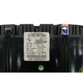 Recambio de cuadro instrumentos para bmw serie 3 touring (e91) 320d referencia OEM IAM 9166846  