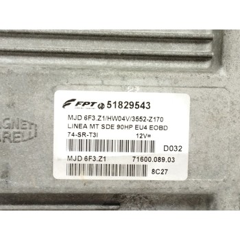 Recambio de centralita motor uce para fiat linea (110) 1.3 16v jtd cat referencia OEM IAM 51829543 7160008903 