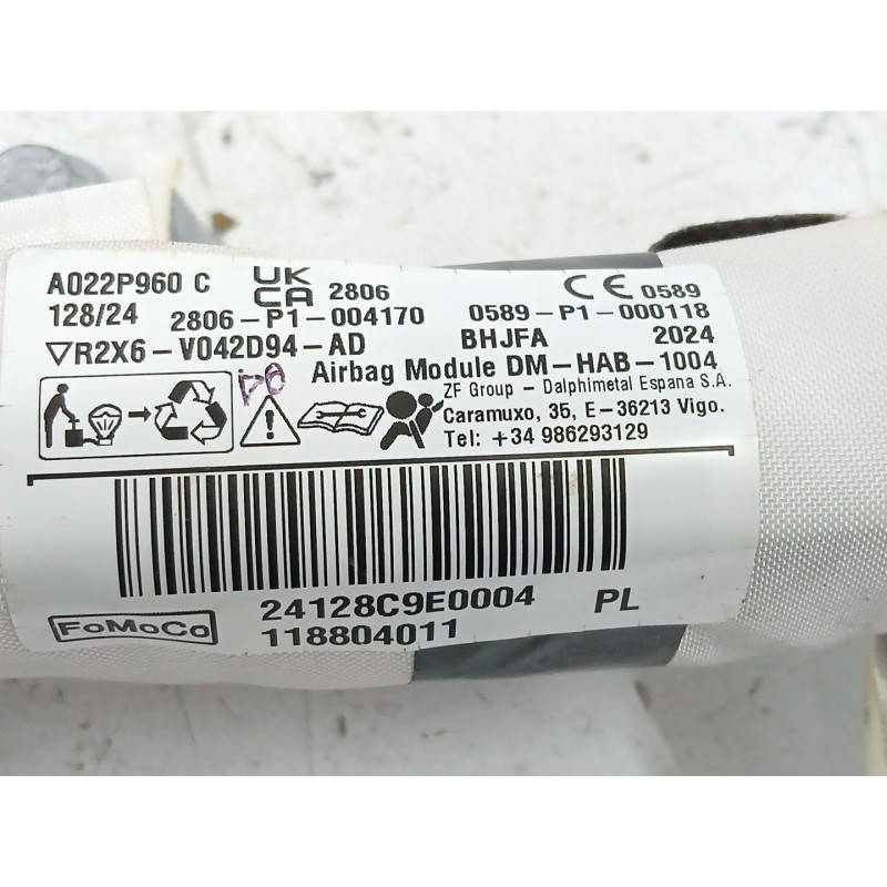 AIRBAG CORTINA DELANTERO DERECHO