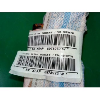 Recambio de airbag cortina delantero derecho para citroën c3 1.2 12v vti referencia OEM IAM 981185798 34206935F 