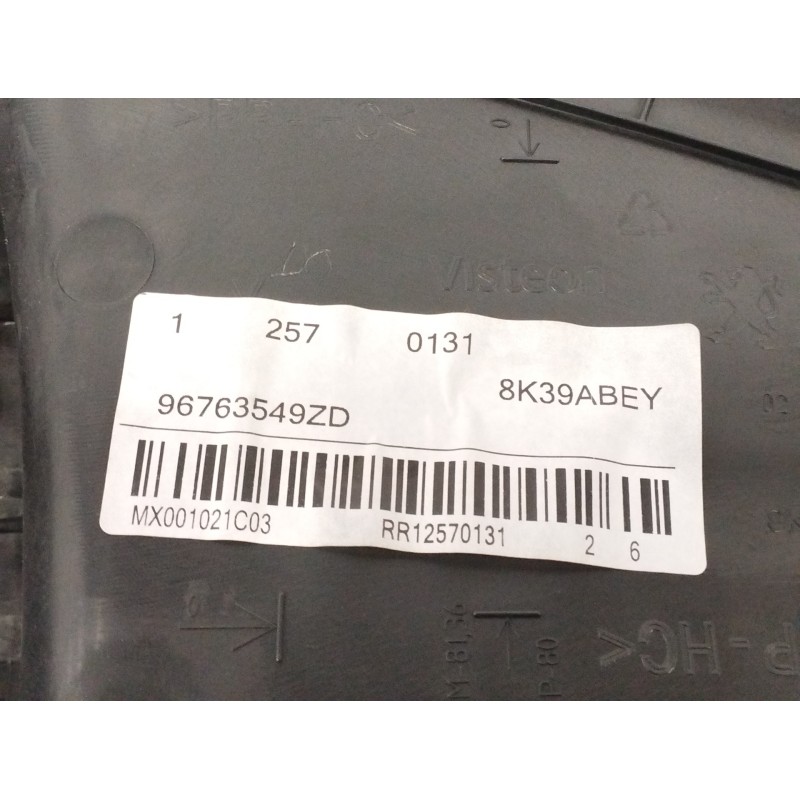 GUARNECIDO PUERTA TRASERA DERECHA NEGRO