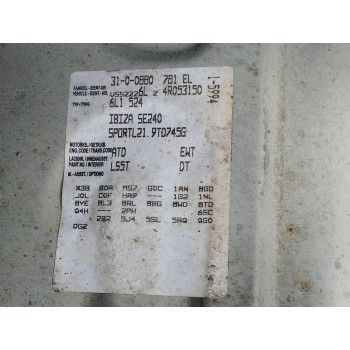 Recambio de carroceria corte para seat ibiza (6l1) 1.9 tdi referencia OEM IAM   