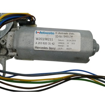 Recambio de motor techo electrico para mercedes-benz clase cls (w219) 5.0 v8 24v cat referencia OEM IAM A2038203142 0390200011 