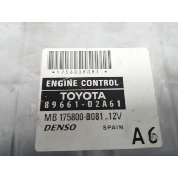 Recambio de centralita motor uce para toyota corolla station wagon (_e12_) 2.0 d-4d (cde120_) referencia OEM IAM 8966102A61 MB17