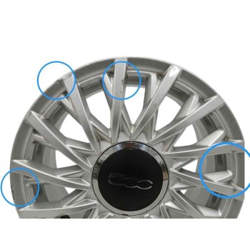 Recambio de llanta para fiat 500 hybrid 1.0 referencia OEM IAM 52009577 6,0JX15H2 ET35 4H 4X114