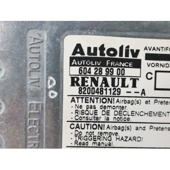 Recambio de centralita airbag para renault megane ii berlina 3p 1.6 16v referencia OEM IAM 8200481129A 604289900 