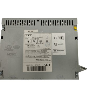 Recambio de sistema audio / radio cd para hyundai tucson 1.6 cat referencia OEM IAM 96170D70104X  
