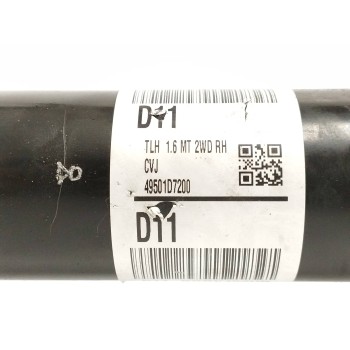 Recambio de transmision trasera derecha para hyundai tucson 1.6 cat referencia OEM IAM 49501D7200  