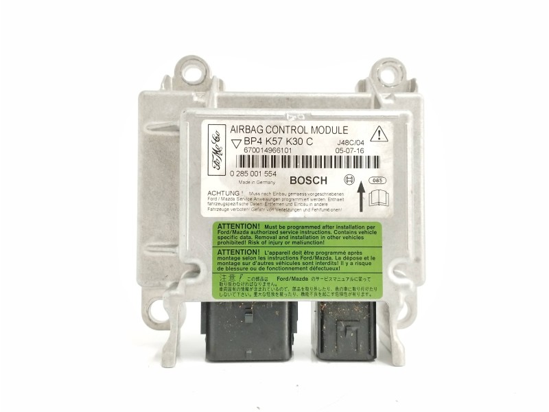 Recambio de centralita airbag para mazda 3 berlina (bk) 1.6 cd diesel cat referencia OEM IAM BP4K57K30C 0285001554 