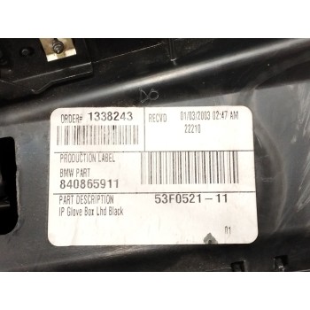 Recambio de guantera para bmw x5 (e53) 3.0 24v turbodiesel cat referencia OEM IAM 840865911 53F0521 