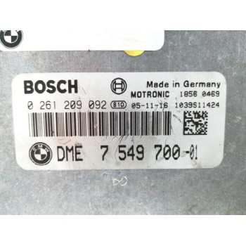 Recambio de centralita motor uce para bmw serie 7 (e65/e66) 4.0 v8 cat referencia OEM IAM 7549700 0261209092 