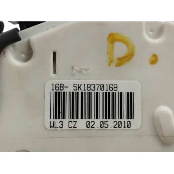 Recambio de cerradura puerta delantera derecha para volkswagen polo (6r1) 1.4 fsi referencia OEM IAM 5K1837016B  