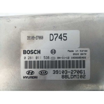 Recambio de centralita motor uce para kia cerato i sedán (ld) 2.0 crdi referencia OEM IAM 3910927060 3910327061 0281011538